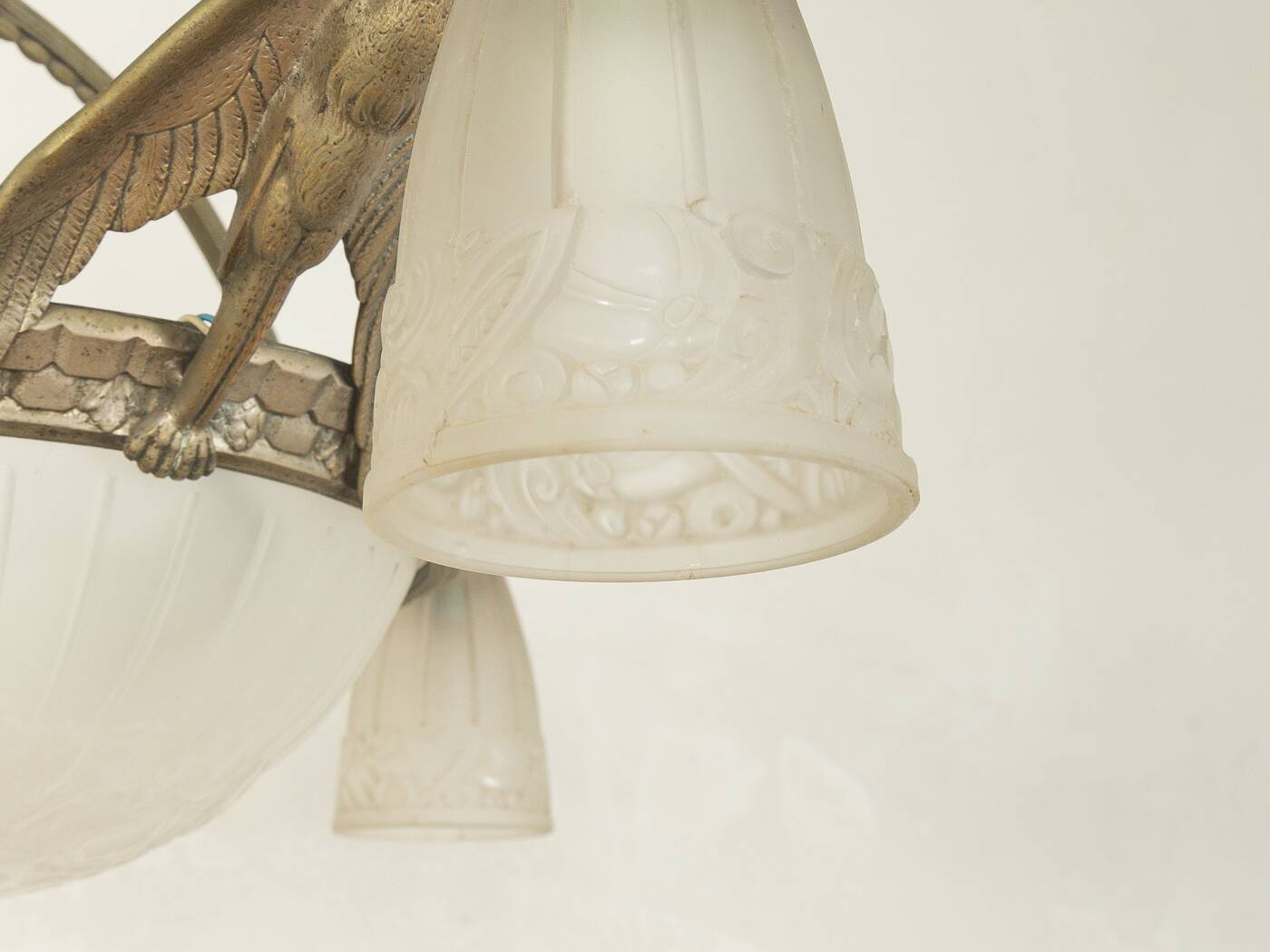 Lumière de plafond Art Déco des années 1920