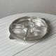 Vintage glass compartment aperitif platter