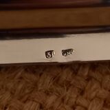 Small silver metal tray