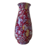 Large porcelain vase with floral decoration