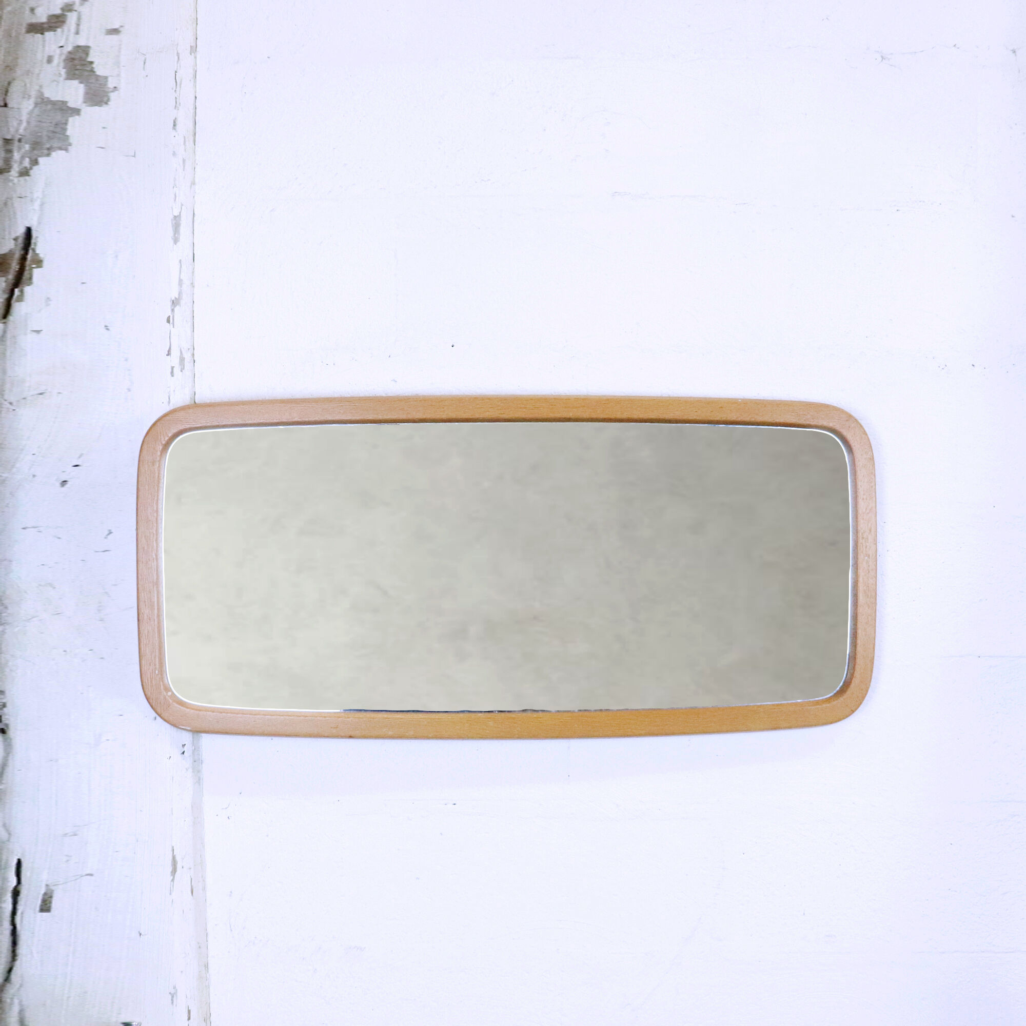 Solid oak mirror, Fröseke, Sweden, 1960 - 98x46cm