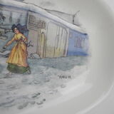 Ancien plat poisson sarreguemines obernai alsace
