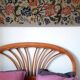 1970s wall tapestry with large multicoloured flowers
