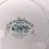 6 Sarreguemines Blackberry Deep Plates