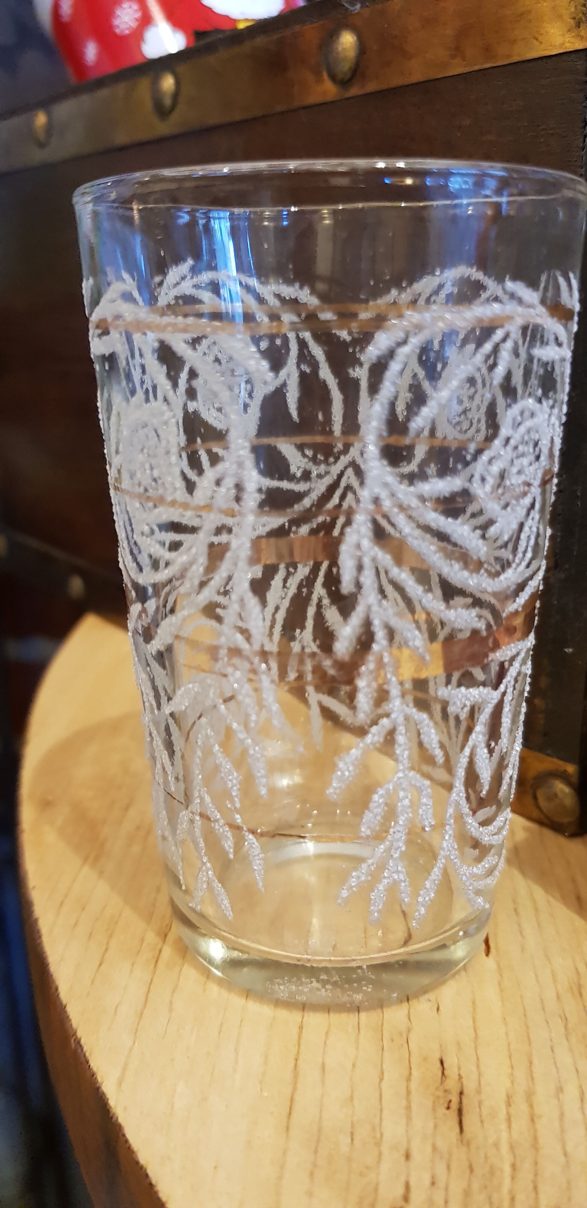 6 patterned cup glasses