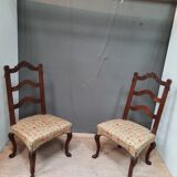Paire de chaises anciennes pieds sabot