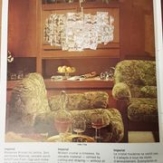 Pair of crystal wall lights by Kinkeldey, Germany, 1970s.
