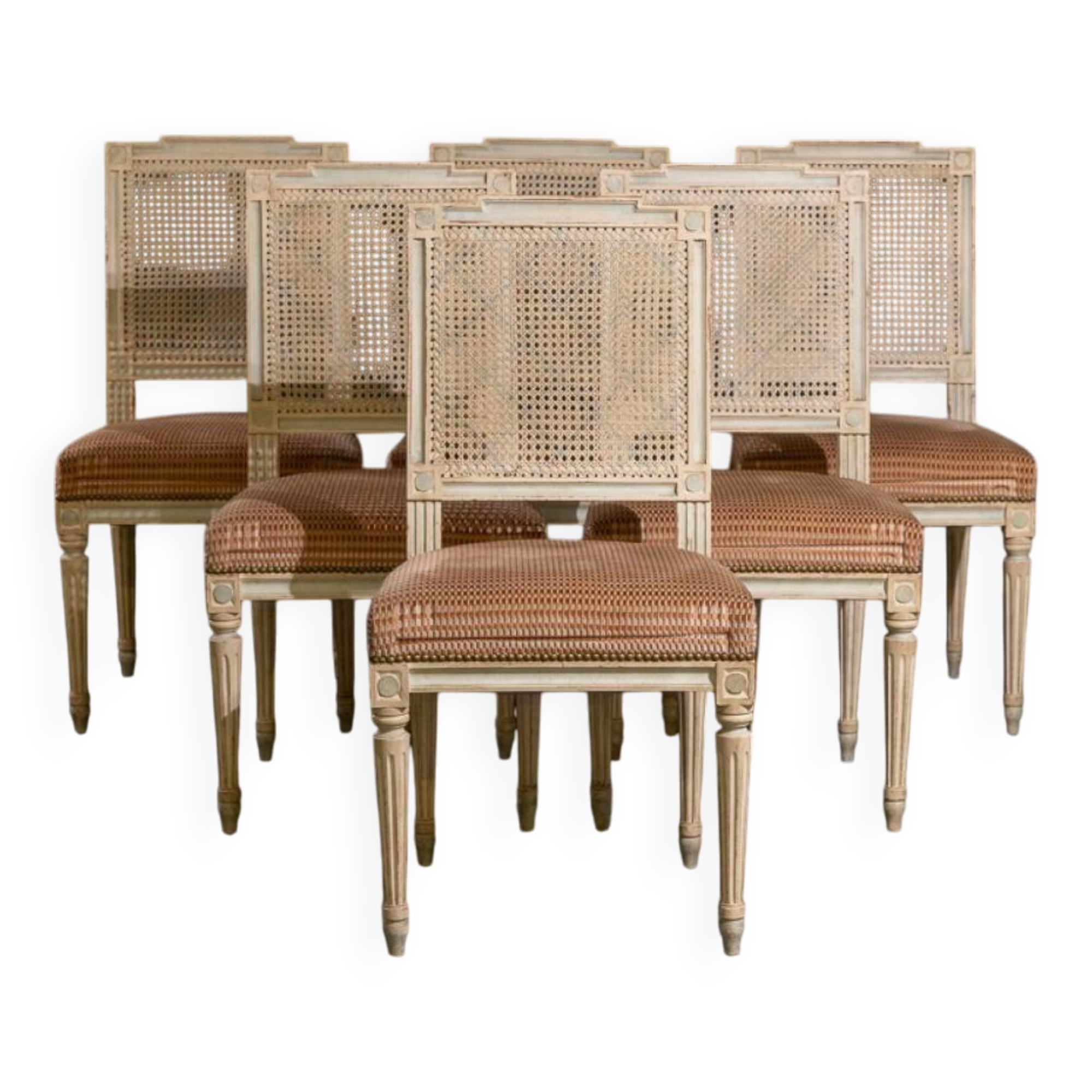 Set of 6 Louis XVI style chairs