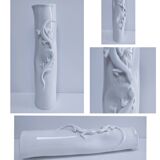 Vase rouleau lézards en porcelaine