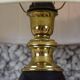Pair of black lacquered lamps