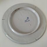 Decorative earthenware plate signed Charolles
