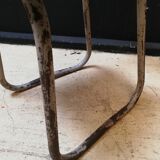 6 vintage garden chairs made of wood and metal