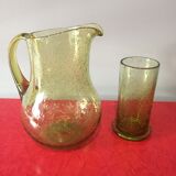 Suite of 3 pieces of biot glassware