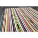 Vintage Turkish Oushak handmade wool cotton pink green runner rug 150x207