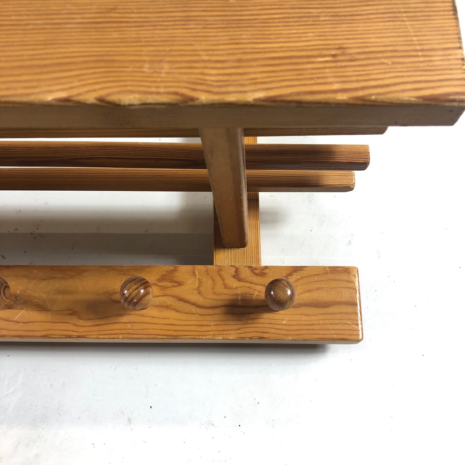 Swedish 1960 vintage wall coat holder