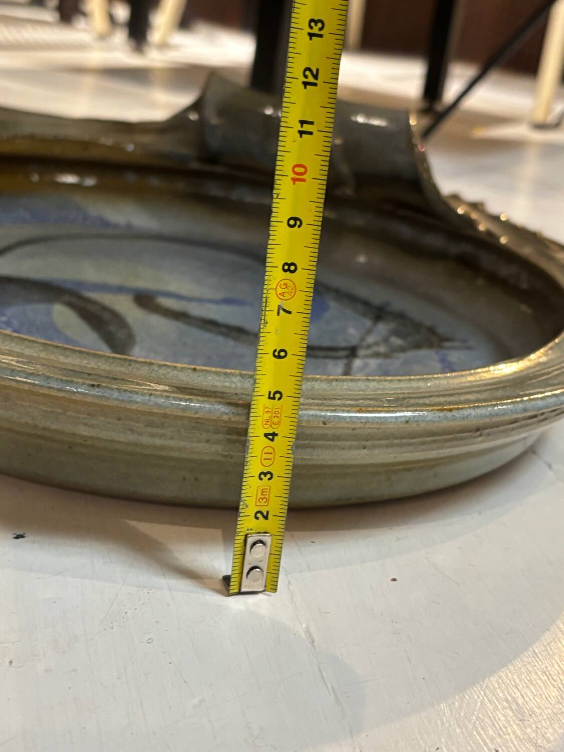 Ceramic large decorative plate