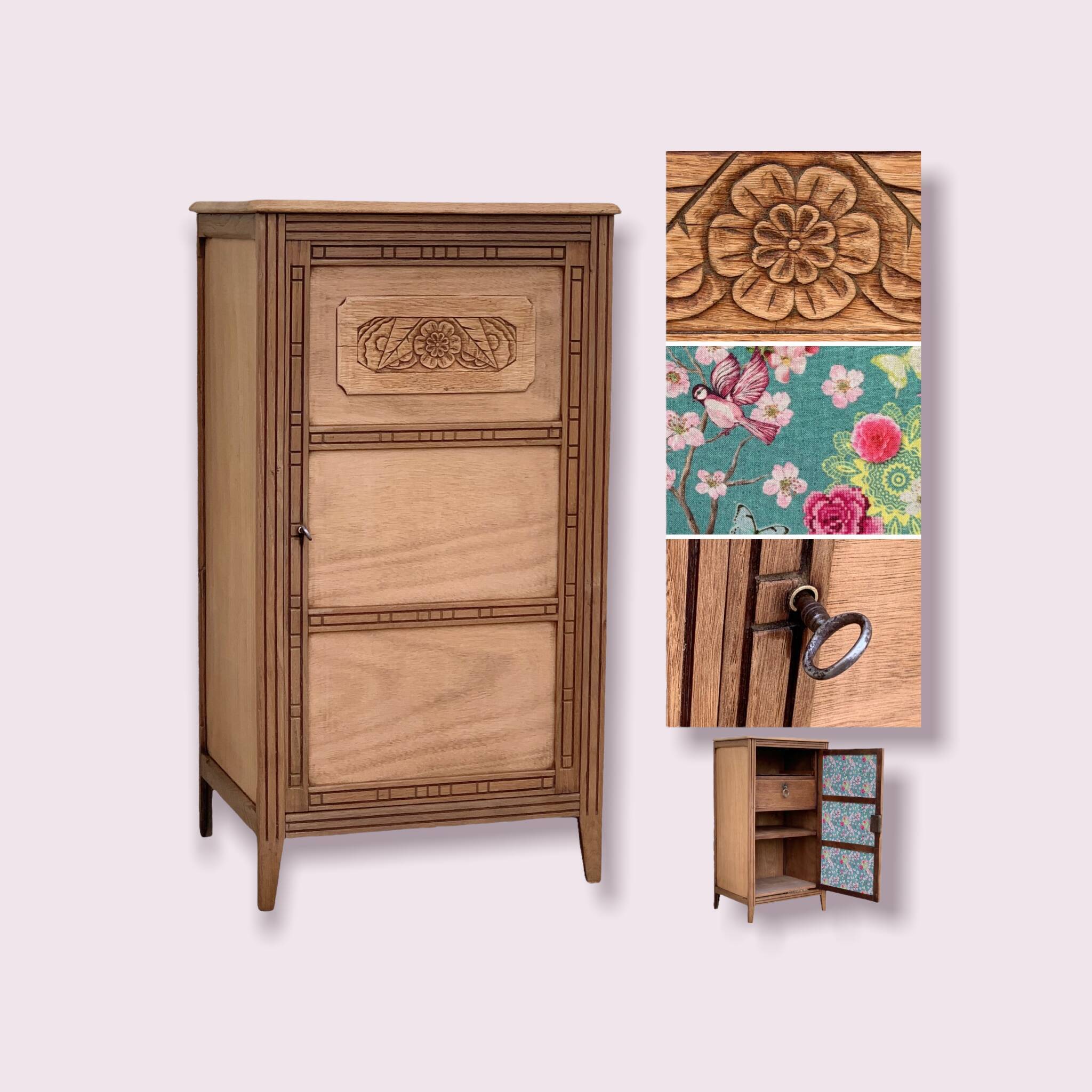 Parisian buffet art deco wood brut 1930