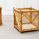 Pair of plant pots, wicker baskets Vivai Del Sud, 1970
