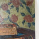 Still life, painter's table, oil on panel