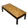 Modernist coffee table with a patinated gold top, 120x52.5x36 cm, mid-20th century.