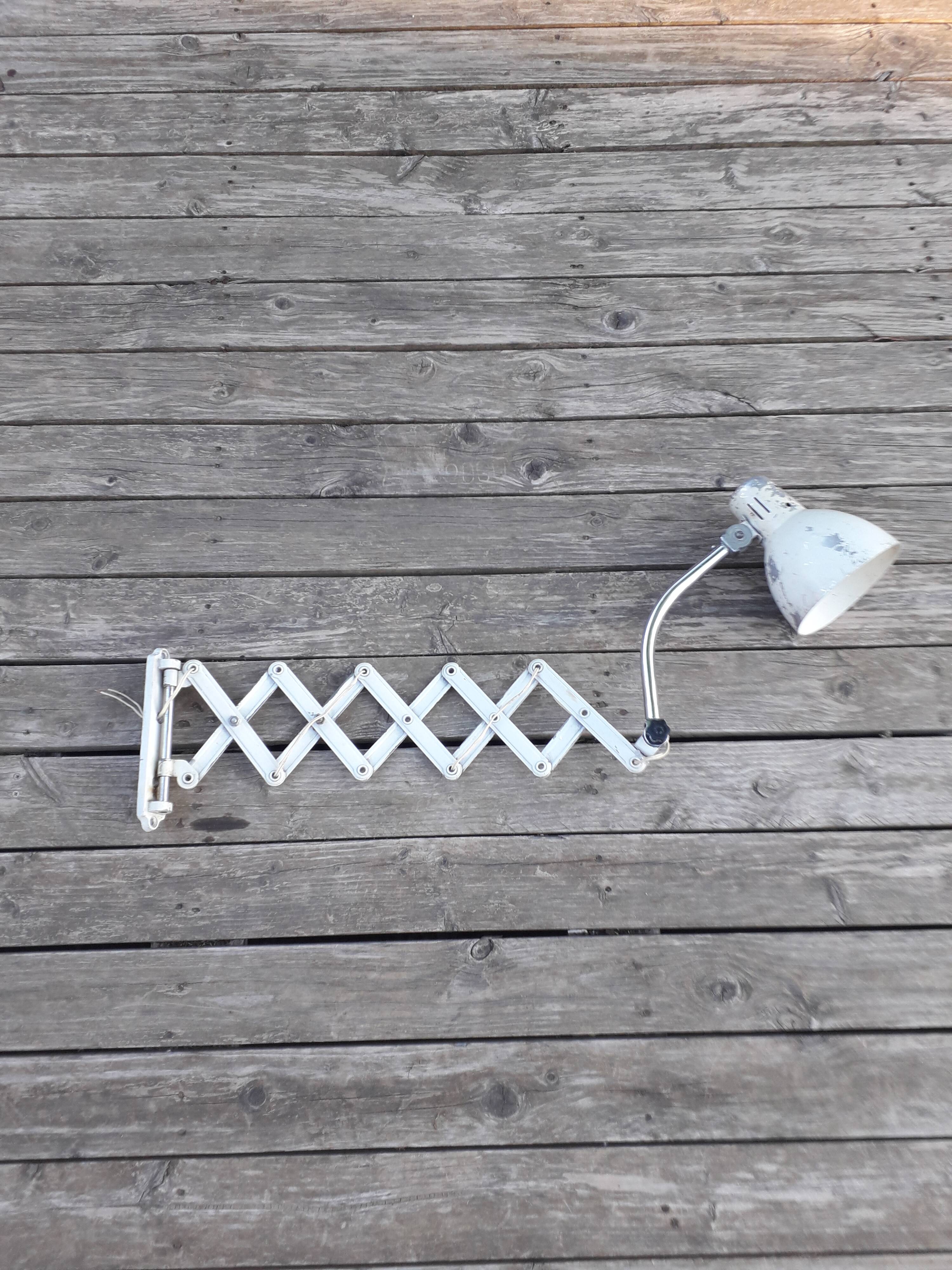 Old scissor wall light - Industrial / workshop - 1950