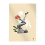 Print collage chandelle en fleur