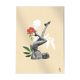 Print Collage. Flower Candle