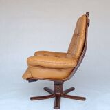 Lounge Swivel Chair by Hans Brattrud for Hove Mobler, 1970s