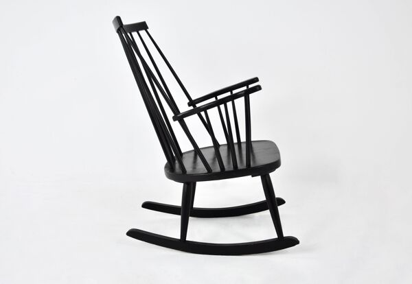 Fauteuil à bascule de Lena Larsson pour Nesto, 1960s