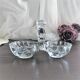 Saleron molded glass 2 compartments