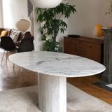 Table marble arabescato Italy vintage