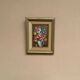 Oil on Canvas Laid on Panel “ Vase” by Sascher, Vintage & Framed 22×27cm
