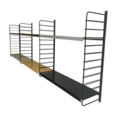 Metal wall book shelving