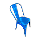 Chaise Tolix bleue
