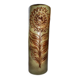 Grand vase tubulaire en céramique Jean Varoqueaux pour la poterie périgordine