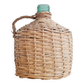 Glass and rattan demijohn carboy