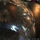 Decanter cut Crystal Baccarat mount silver metal