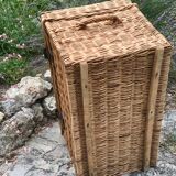 Vintage rattan trunk