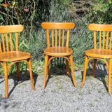 6 bistro chairs including Baumann from the 50s