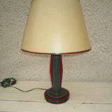 Leather lamp pique saddle brass 1950