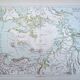 The Arctic region, period map, 1887, Authentic.