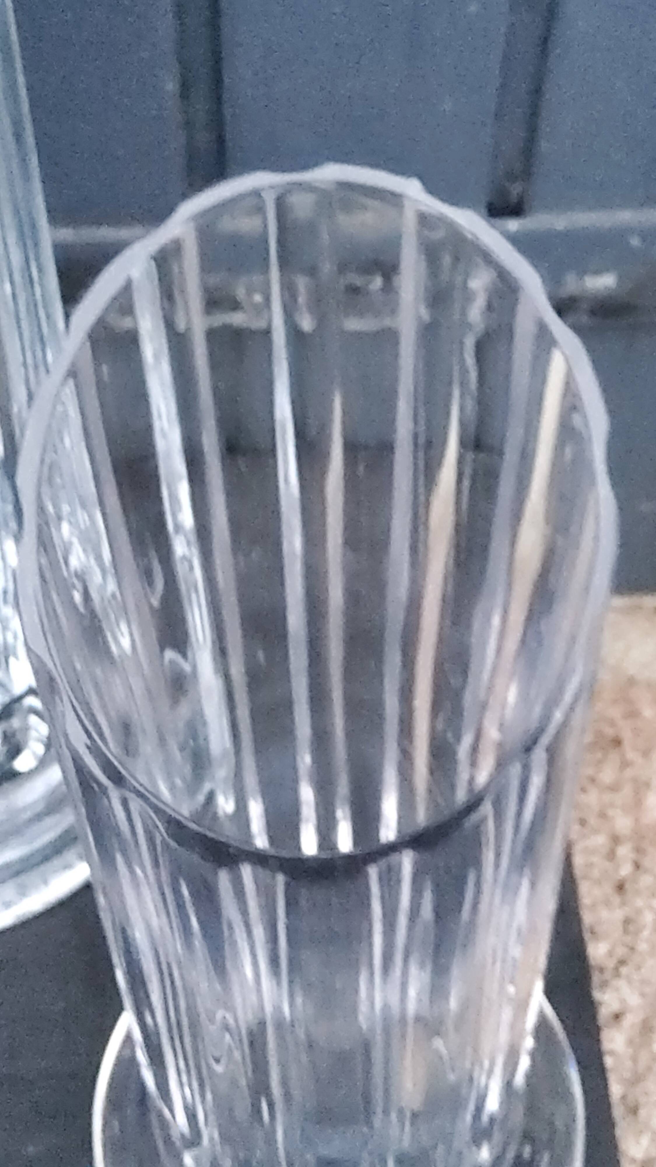 Set of 3 Daum crystal vases model Cythère from the 80s