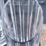 Set of 3 Daum crystal vases model Cythère from the 80s