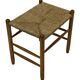 Vintage Stool Danish Papercord Rope Stool Mid Century Ottoman