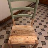 Vintage green wooden chair