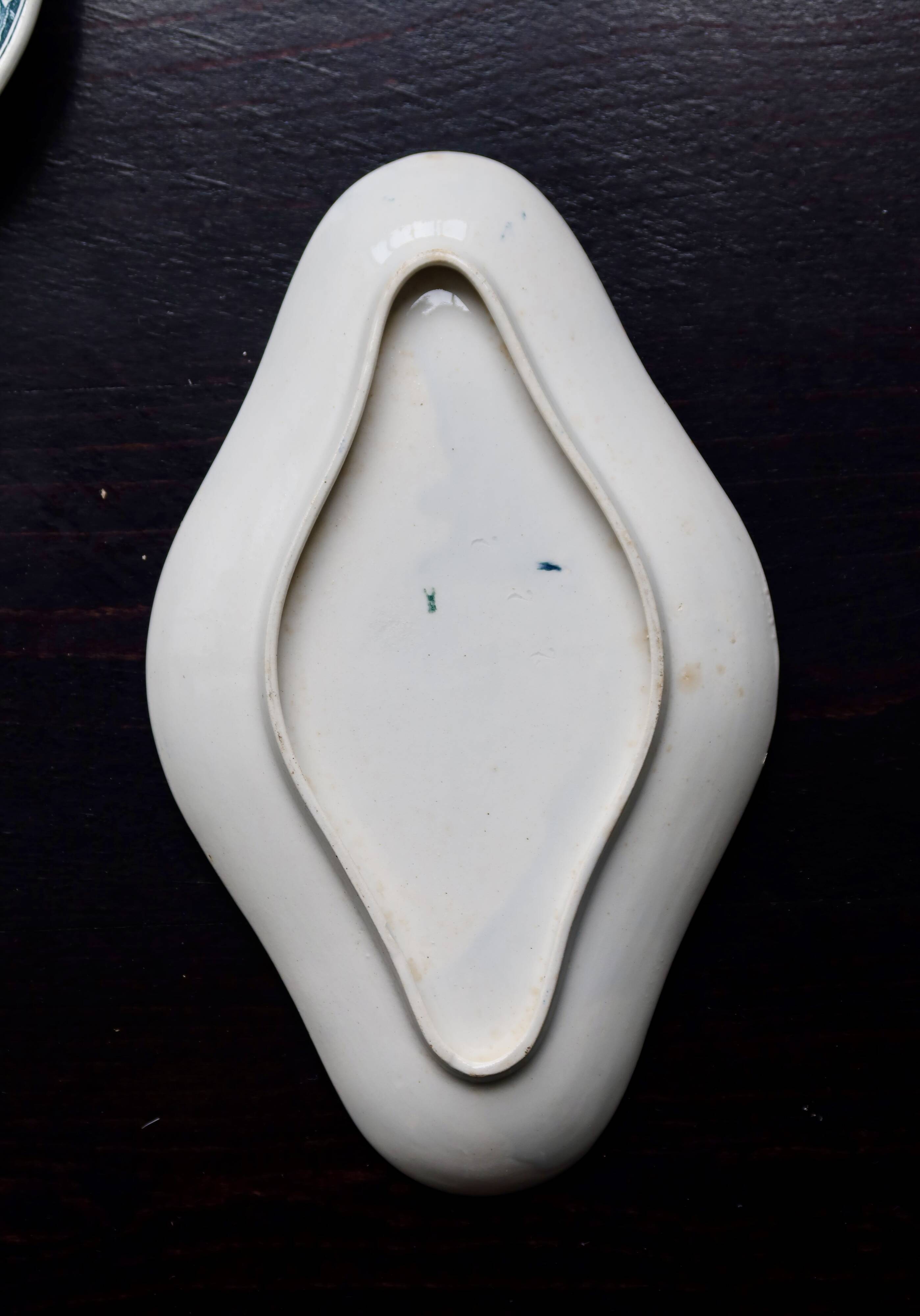 Vintage earthenware dish from Saint Amand Nouvelle Usine Céramique du Nord