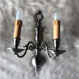 Solid bronze wall lamp