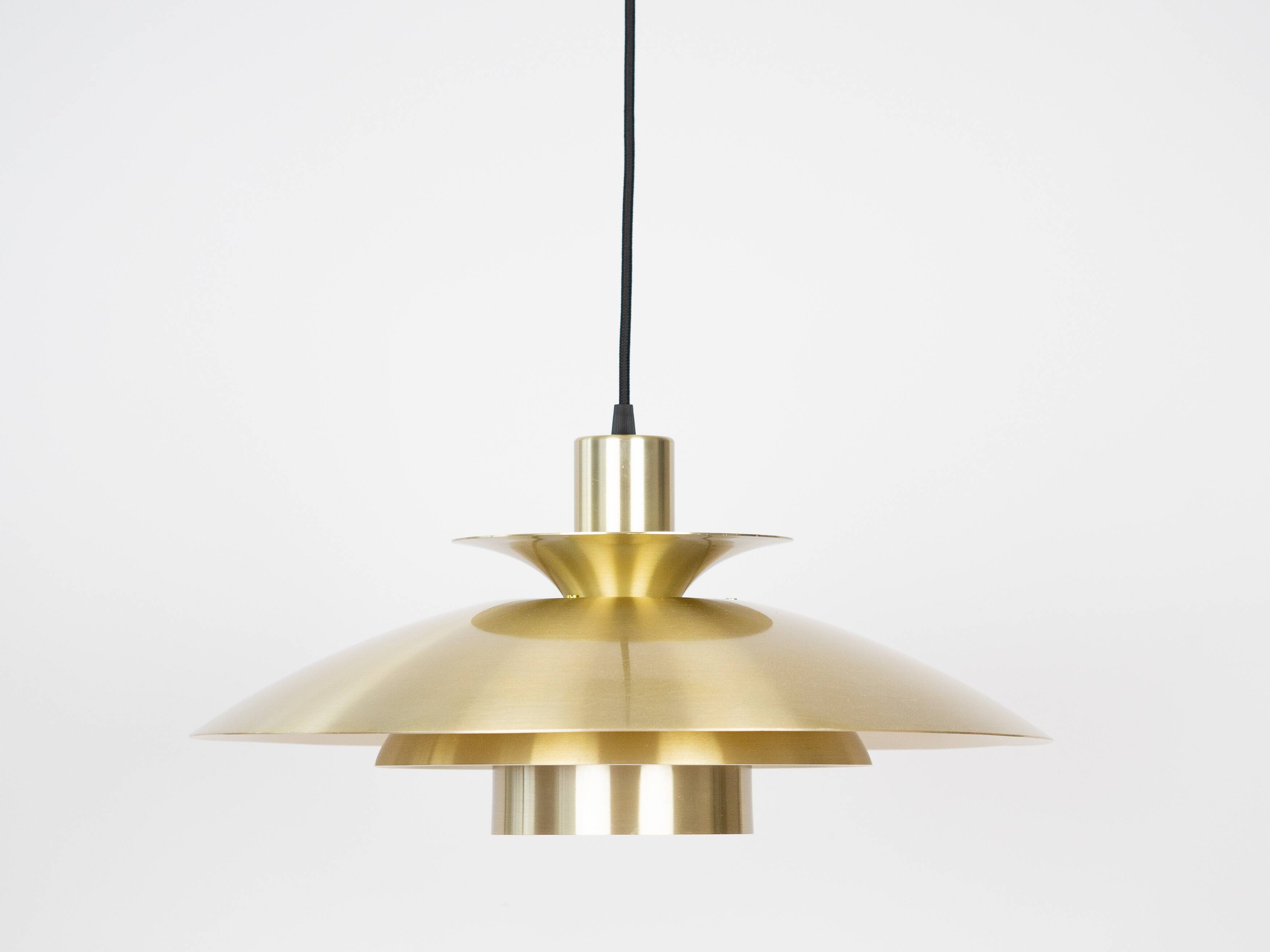 Danish vintage pendant lamp Jeka by Kurt Wiborg, 1980s