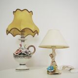 Desk Lamps with Lampshades Day, 1950s, Set of 2