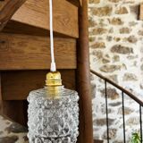 Modern vintage glass globe pendant light